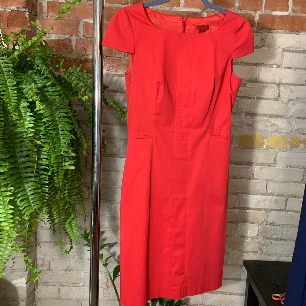 HUGO Hugo Boss Katje cotton stretch dress